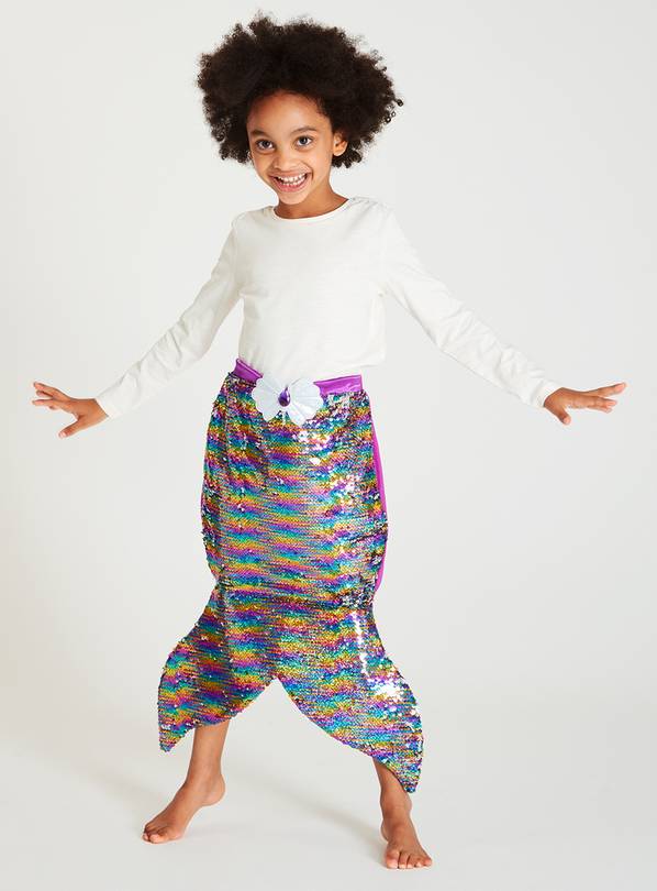 Buy Reversible Sequin Mermaid Tail 56 years Kids fancy dress costumes Argos